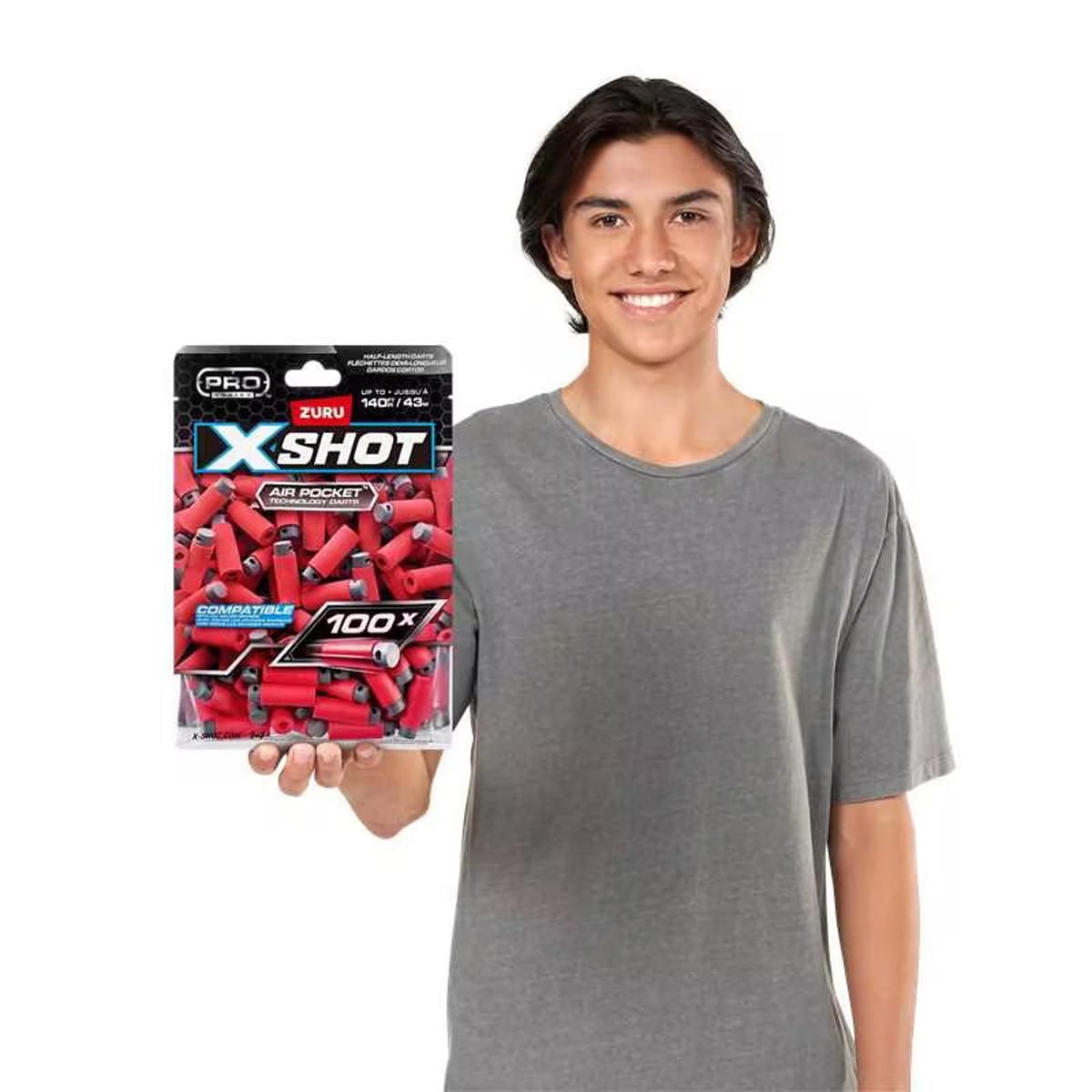 XSHOT Pro Series Half-Length Darts Refill Pack (100 Darts) by ZURU, Foam Blaster