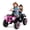 Pink, variant on OLAKIDS 2 Seater 24V Ride on Car, 4WD Kids ATV Quad with LED Lights, Power Display, Bluetooth, Spring Suspension, Electric 4 Wheeler for Boys Girls Aged 3+ Years