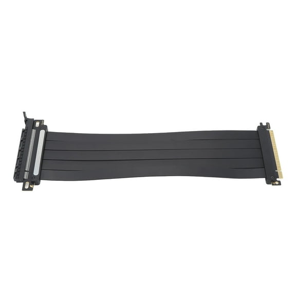 PCIe 4.0 X16 GPU Riser Cable, Female 180 Degree Angle, High Speed EMI Shielded PCI Express Extension Cable Compatible with Gen 4 GPUs, for RTX4090 RTX3090ti RTX3090