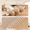 thumbnail image 2 of Extra-Larger Sisal Cat Scratcher Bed with Ball, 3-in-1 Cat Scratching Pad with Hammock, Natural Sisal with Solid Wood Frame Cat Scratch Post for Indoor Cats Lounger & Sleep & Scratch, 2 of 14