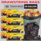 thumbnail image 1 of Bolsas de basura grandes con cordón para cocina, 30 galones, bolsa de basura negra, sin perfume, 48 unidades, bolsas de basura resistentes a BPA, 1 of 5