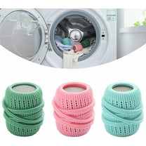 TOYMYTOY 3Pcs Reusable Laundry Washing Balls with Hair Remover for Washing Machine