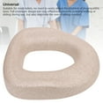 thumbnail image 4 of Raised Toilet Cushion, Soft EPP Material Universal Fit Comfortable Toilet Seat Riser for Seniors with High Density Foam, Washable Reusable for Home Use, 4 of 7