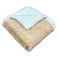 thumbnail image 3 of Monica Faux Fur Sherpa Throw Wheat, 3 of 3