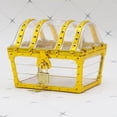 thumbnail image 4 of Cheers.US Plastic Transparent Antique Pirate Treasure Box with Lock and Key, Treasure Toy Box PrizesToy Can be Used For Long Time,Premium Texture and Exquisite Workmanship for Kids, 4 of 14