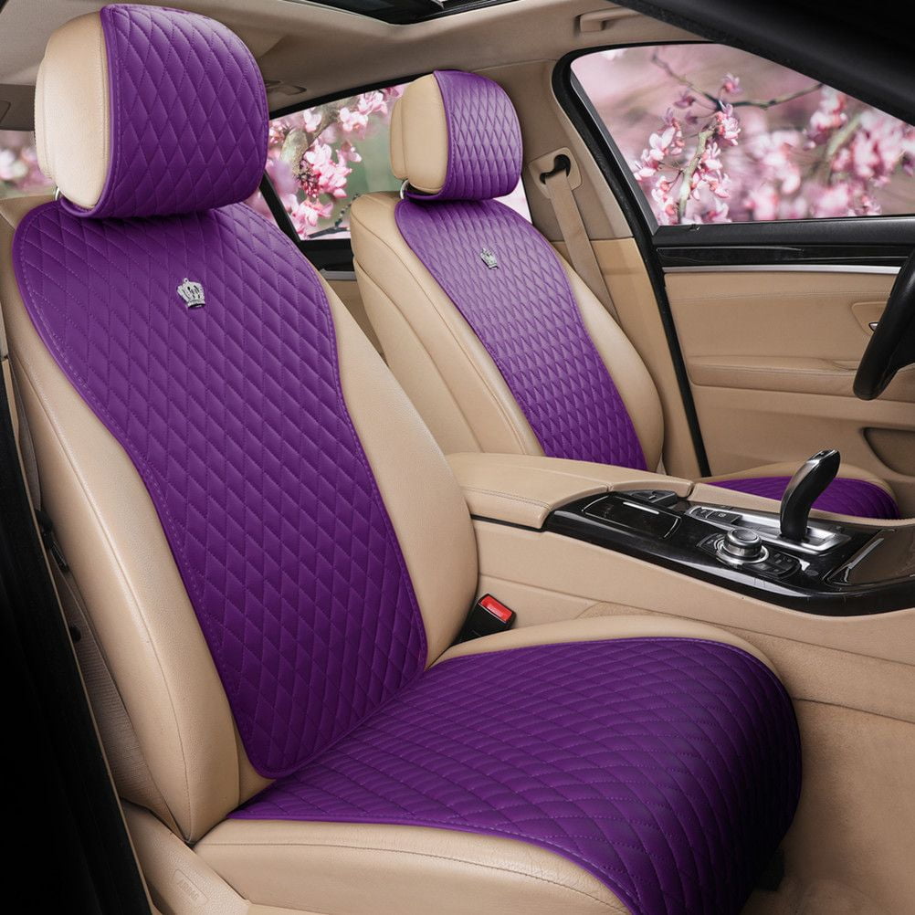 Red Rain Purple Car Seat Cover Leather Seat Protector for Car Seats Comforty Car Seat Cover 2 3 Covered 11PCS Universal Fit Car Auto Truck SUV