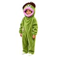 thumbnail image 5 of lcziwo Big Mouth Monster Onesie Teen Funny Unisex Toddler Fuzzy Pajamas Soft Plush One Piece Jumpsuits Winter Thermal Loungewear Green,11-12 Years, 5 of 6
