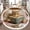 Color 4, variant on Washable Non Slip 4ft Round Rug, Sea Turtle Animal Nautical Theme Kids Room Nursery Decor Turtle Ocean Circle Area Rugs with Tassels Carpet for Nursery Bedroom Living Room Playroom Tent Rug