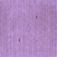 thumbnail image 1 of Ahgly Company Machine Washable Indoor Square Abstract Blue Contemporary Area Rugs, 3' Square, 1 of 4