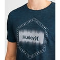 thumbnail image 4 of Hurley Men's T-Shirt Reverb H2O-DRI Technology Short Sleeve Heather Tee (Small, Black Photo Blue), 4 of 4