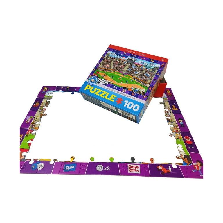 100 Piece Kids Puzzle - FOOTBALL Spot Find Puzzles Pieces Jigsaw 13 x 19  NIB 