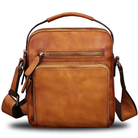 Genuine Leather Purses and Handbags for Men Messenger Bag Crossbody Shoulder Bag