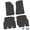 Black w/ Red Insert, variant on Flextread Floor Mats for 18-24 Jeep Wrangler JLU - Mopar Licensed Factory Fit - Rugged Woods Camouflage w/ Pink Willys Insert - 100% Made in USA