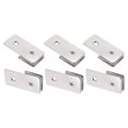 thumbnail image 1 of Abrazadera de vidrio Unique Bargains Acero inoxidable 201 8-12mm 180 Grados 6uds, 1 of 6