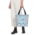 thumbnail image 4 of KLL Tote Bag for Women Gnome Pool Party Print Shopping Grocery Reusable Bags for Office School Shopping Travel, 4 of 6