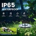 thumbnail image 2 of 12 Pack Cold White LED Ground Lights with Gear Design, Waterproof Landscape Pathway Lights, 2 of 7