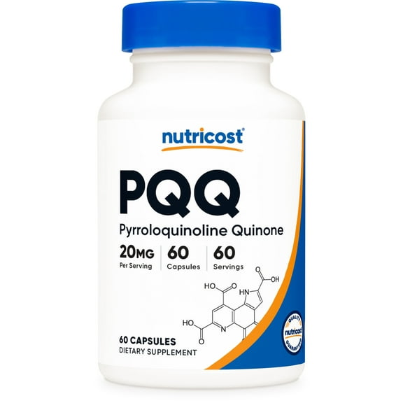 Nutricost PQQ (Pyrroloquinoline Quinone) Supplement 20mg, 60 Capsules - Non-GMO, Gluten Free