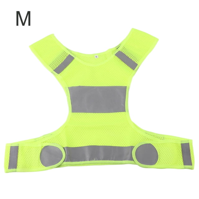 Gilet Réfléchissant de Cyclisme en Plein Air Gilet de Course Gilet de Sécurité Fluorescent Jaune m