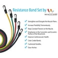 thumbnail image 5 of Wacces Resistance Band Set with Door Anchor, Ankle Strap, Exercise Chart & Resistance Band Carrying Case, 11 Piece, 5 of 7