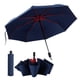 thumbnail image 1 of Paraguas plegable Parasol plegable manual Fibra de protección UV Parasol para patio al aire libre, Azul AweSitey HA001478-01, 1 of 6