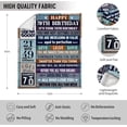 thumbnail image 4 of 70th Birthday Gifts for Men Women, 70th Birthday Gift Ideas, Milestone 70th Birthday Decorations, Funny 70 Years Old Gift for Husband Wife Him Her Dad Mom, 70th Birthday Gifts Throw Blanket 60" x 80", 4 of 6