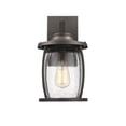 thumbnail image 3 of JACKSON Transitional 1 Light Rubbed Bronze Outdoor Wall Sconce 14" Tall, 3 of 3