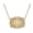 I, variant on Gold Tone Ultra Mini Initial Belt Buckle Pendant Necklace