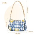 thumbnail image 3 of FORMRS Womens Shoulder Bag with Chain Strap Clutch Purse Cute Tote Handbag, Light Lemon, 3 of 7