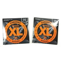 D'Addario Guitar Strings 2 Sets Flatwound Chromes Extra Light 10-48 Plain 3rd