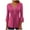 Hot Pink, variant on BiZtdJrK V Neck Button Up Top for Women Pleated Front 3/4 Bell Sleeve Casual Tunics Loose Fit Business Work Tunic Tops Birthday Gift Green XXL