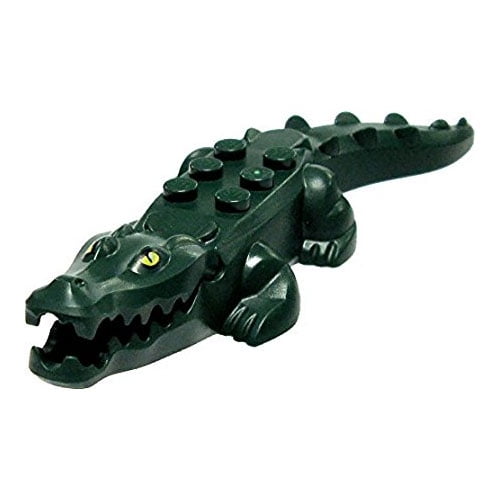 LEGO Animal Minifigure - CROCODILE (Dark Green & Yellow Eyes) - Walmart