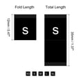 thumbnail image 2 of Clothing Sewing Size Label, XS/S/M/L/XL Embroidered Label Black for Clothes Garment, Pack of 250, 2 of 6
