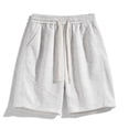 thumbnail image 4 of XAOFW Solid Color Casual Shorts For Man Everyday Wear Relaxed Fit Shorts Outdoor Activities Soft Bottom, 4 of 4