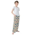 thumbnail image 4 of FORMRS Kids Pajama Pants with Pockets Size 9-10Y Boys Lounge Sleep Bottoms, Blue Dice Pattern, 4 of 8