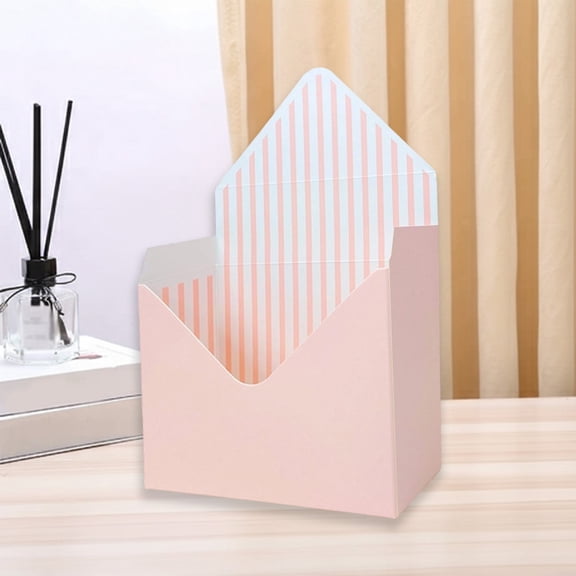 Valentine Envelope Boxes, Ngxiha 4Pc Envelope Box, Valentine Envelopes Boxes, Florist Bouquet Envelope Boxes, Folding Hand Hold, Gift for Valentines Day Florist Wedding Party Birthdays