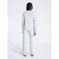 thumbnail image 3 of Joyspun Women's Fleece Long Sleeve Top and Straight Leg Pants Lounge Set, 2-Piece, Sizes XS-3X, 3 of 4