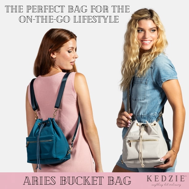 Kedzie Aries Convertible Bucket Bag 3-Way Backpack Crossbody  display picture 1