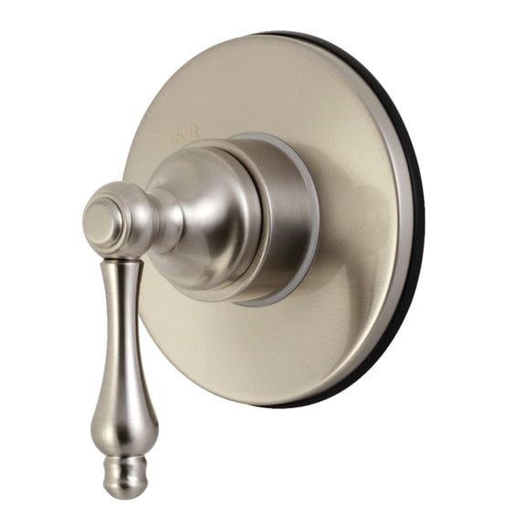 Kingston Brass KS3038AL Single-Handle Three-Way Diverter Valve with Round Trim Kit, Brushed Nickel