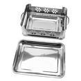 thumbnail image 2 of Fish Baking Pan Stainless Steel Rectangular Even Heating Fish Charcoal Alcohol Stove, 2 of 8