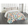 thumbnail image 3 of Ambesonne Tribal Quilted Bedspread Set 3 Pcs, Mayan and Aztec, King Size, Multicolor, 3 of 5
