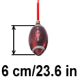 thumbnail image 3 of Christmas Tree Decorat Rugby Football Ornaments Christmas Shatterproof Plastic Party Wedding Ball 6cm Up to 65% off, 3 of 4