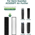 thumbnail image 3 of Fil-fresh 2 Pack FLT5000 True HEPA Filter C Replacement for Germ Guardian AC5300B AC5250PT AC5000E AC5000 Series Air Purifier, Replaces FLT5250PT FLT5000, 3 of 10