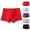 Red, variant on Frnrwgo Boys Boxer Briefs Solid Color Soft Cotton Breathable Tag-Free Comfort Everyday Underwear