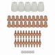 thumbnail image 1 of 50Pcs Nozzles Kit For PT-31 JG-40 WSD-LG40 Fit CUT 50D 50 40 Cutter, 1 of 5
