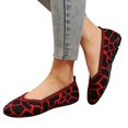 thumbnail image 3 of Sngxgn Women's Flats Shoes Ballet Flats Comfortable Flats Dressy(Red,42), 3 of 8