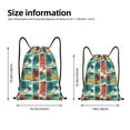thumbnail image 2 of Saiise Colorful Hawaii Palms Pattern Sports Drawstring Backpack - String Swim Gym Bag with Wet Proof Pocket for Women&Men-Medium, 2 of 6