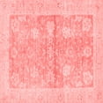 thumbnail image 1 of Ahgly Company Indoor Square Oriental Red Traditional Area Rugs, 3' Square, 1 of 4