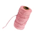 thumbnail image 1 of Rope 2 Strand Twisted Braided Rope Handmade Craft Artworks Cord Supplies Wedding Decor Sewing Crafts Wall Hangings , Pink, 1 of 8
