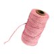 thumbnail image 1 of Cuerda de de 2 mm, 2 s, suministros de 109 yardas, cuerda , para de arte Rosado Hugo cuerda de algodón, 1 of 9