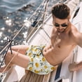 thumbnail image 2 of luoweisi Men's Beach Shorts Quick Dry Swim Trunks with Mesh Lining Daisy M, 2 of 5